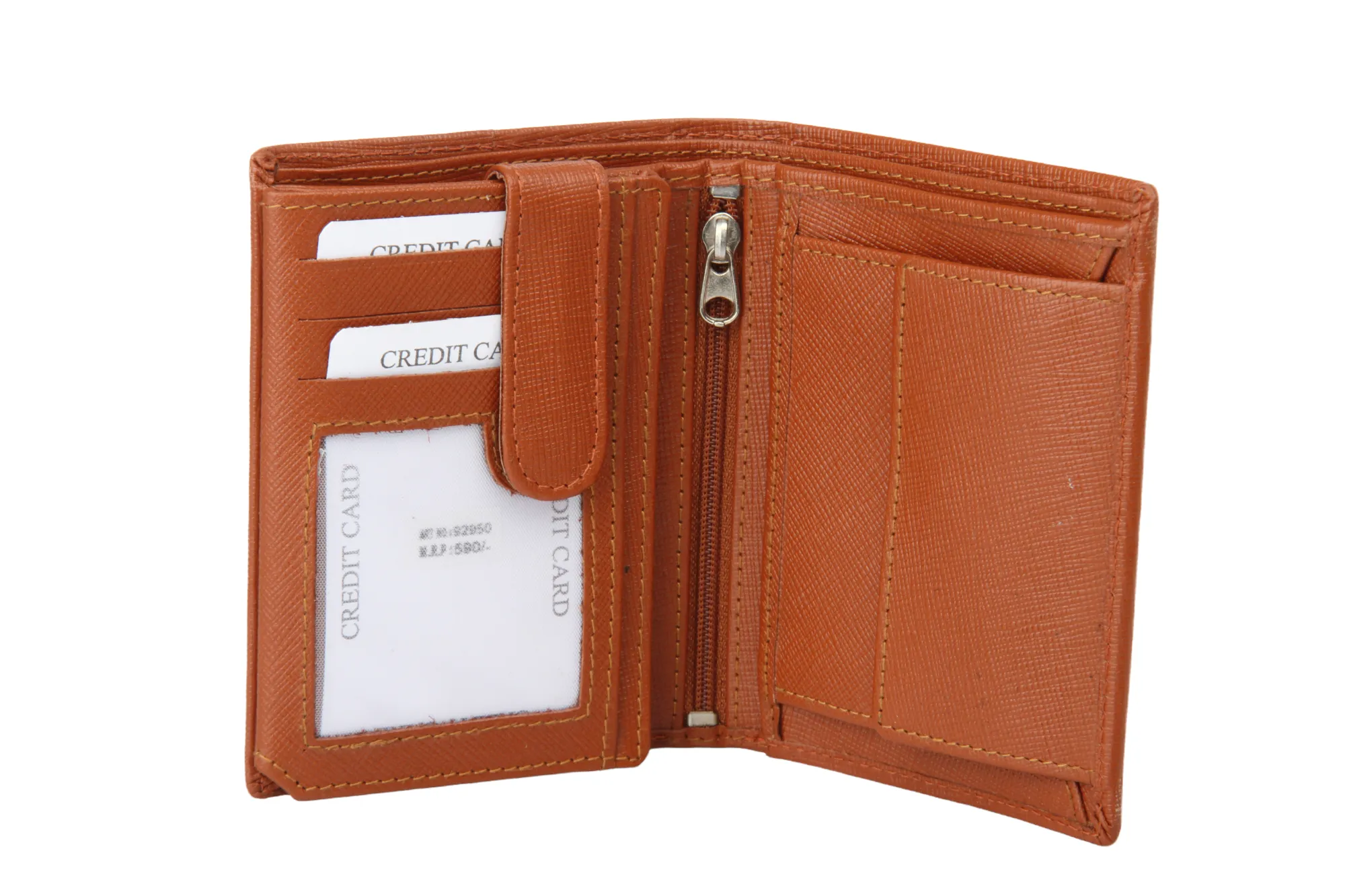 Mens Premium leather Wallet 92950 (Tan)