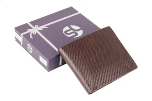 MENS PREMIUM LEATHER WALLET 54778 (BROWN)