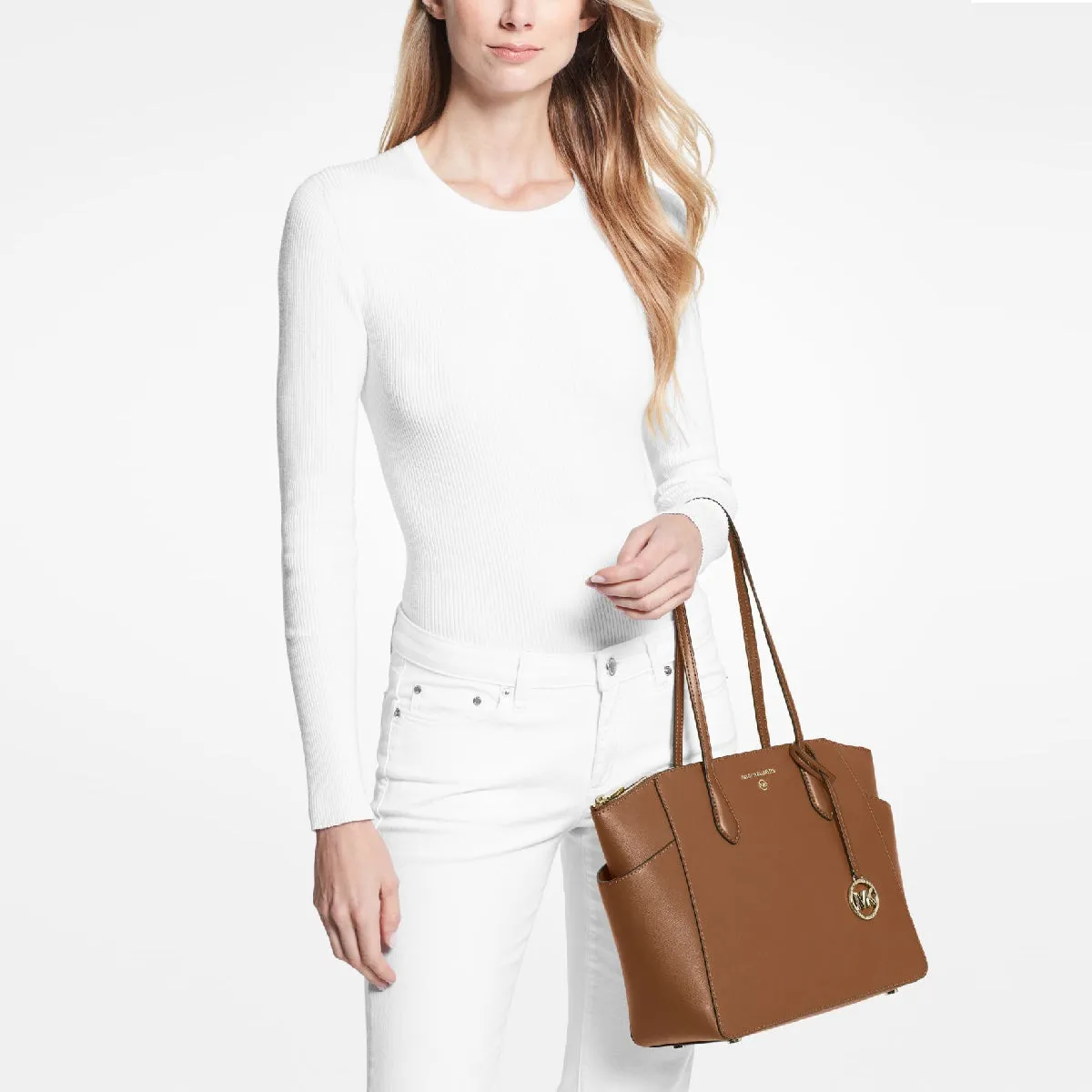 Michael Kors - Marilyn Medium Luggage Tote Bag - 30S2G6AT2L - LUGGAGE