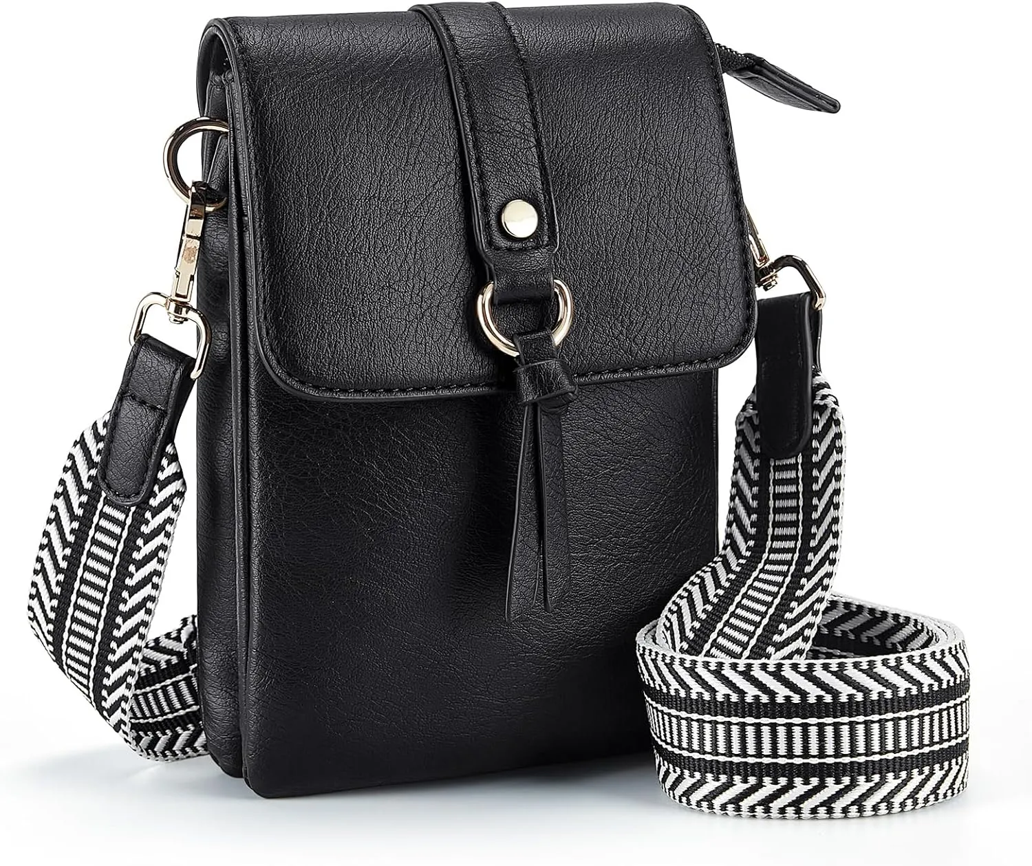 Missnine Small Crossbody Bags for Women Vegan Leather Cell Phone Purses Trendy RFID Wallet Purses with Adjustable Strap