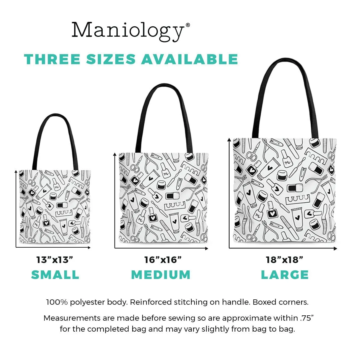 Nail Polish Bottles Tote Bag