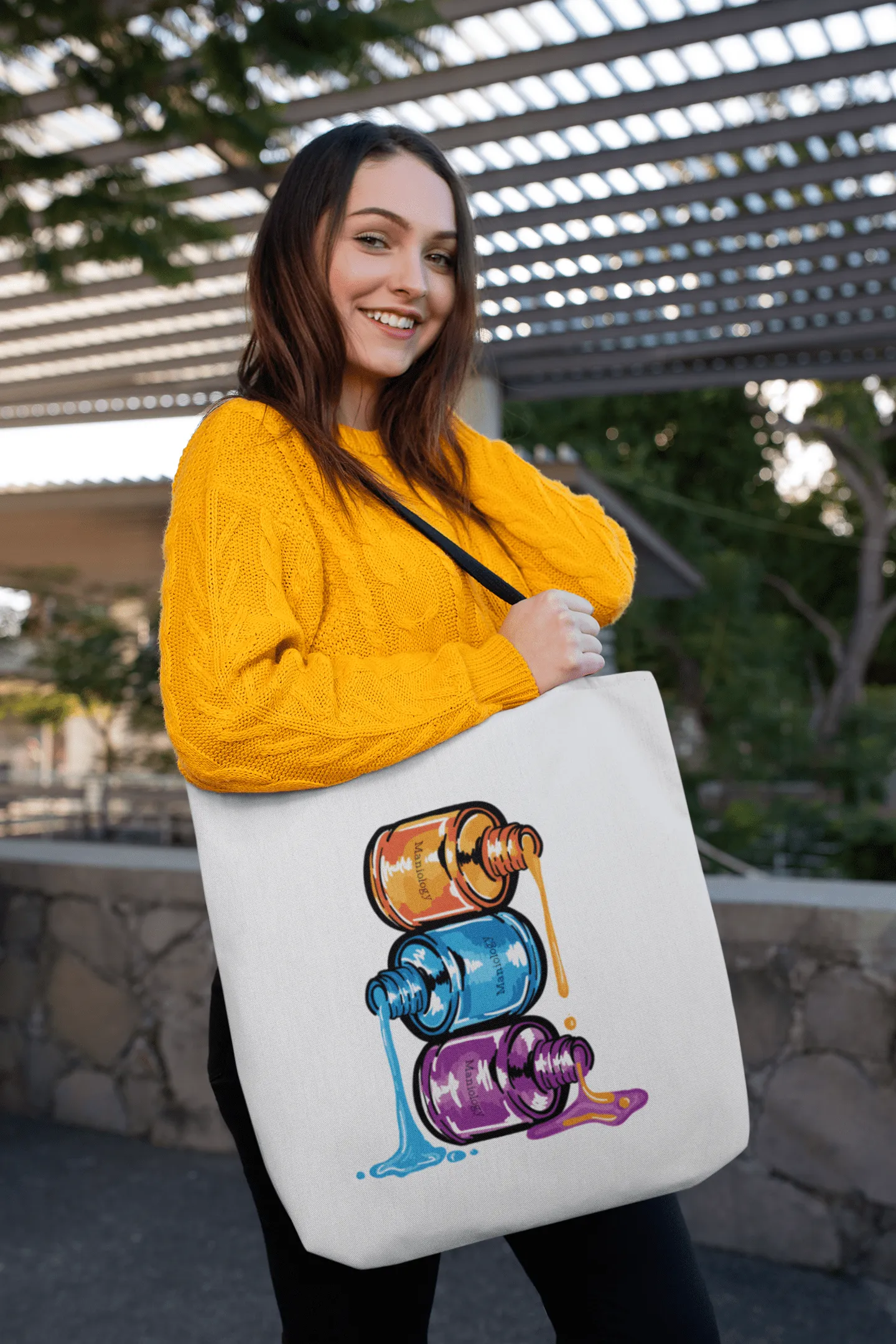 Nail Polish Bottles Tote Bag