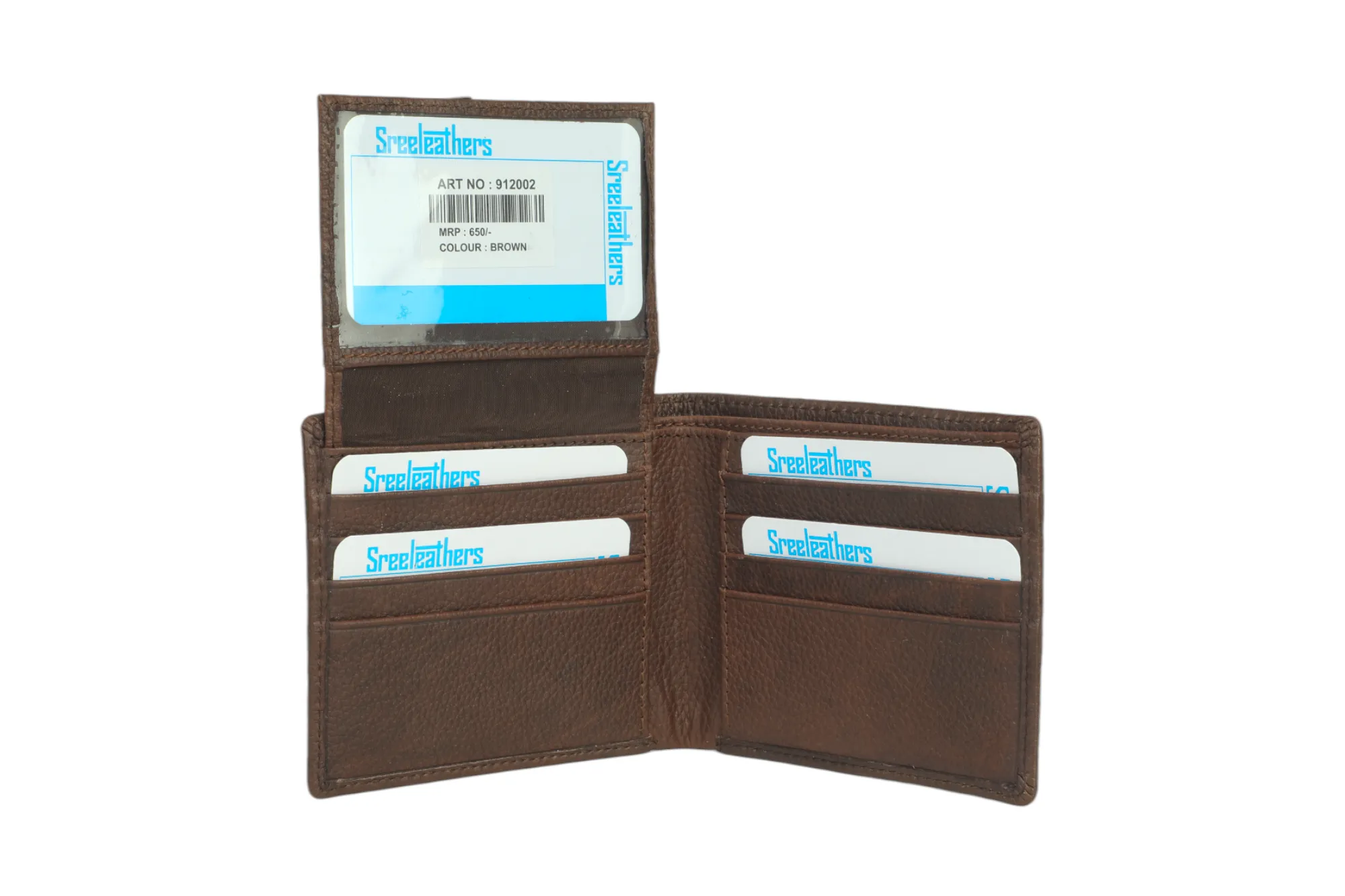 PREMIUM MENS LEATHER WALLET 912002 (BROWN)