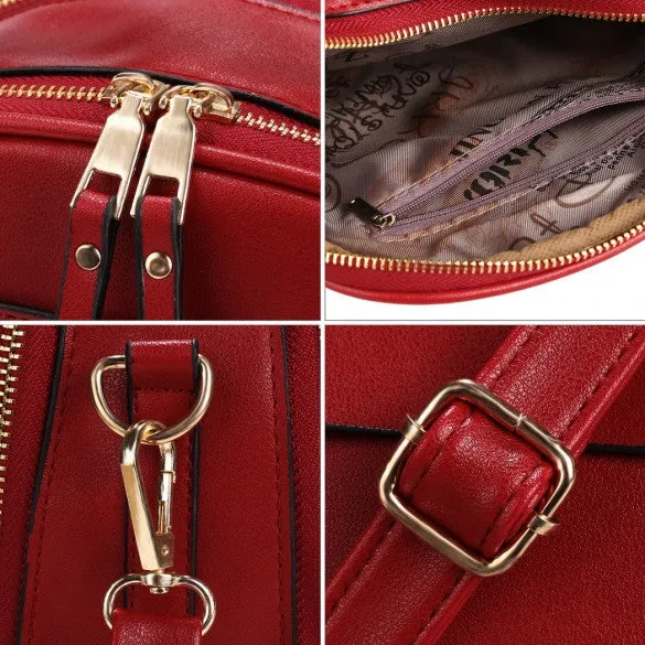 Retro Women Synthetic Leather Shoulder Strap Casual Small Bag Messenger Tote
