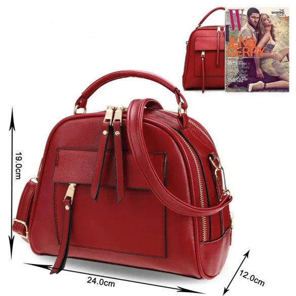 Retro Women Synthetic Leather Shoulder Strap Casual Small Bag Messenger Tote