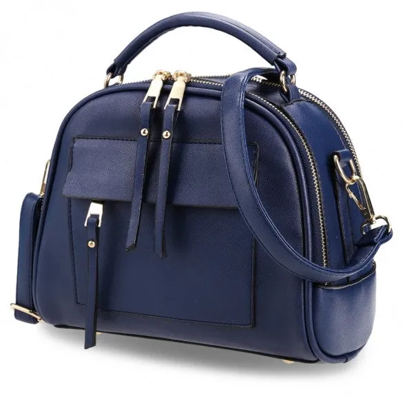 Retro Women Synthetic Leather Shoulder Strap Casual Small Bag Messenger Tote