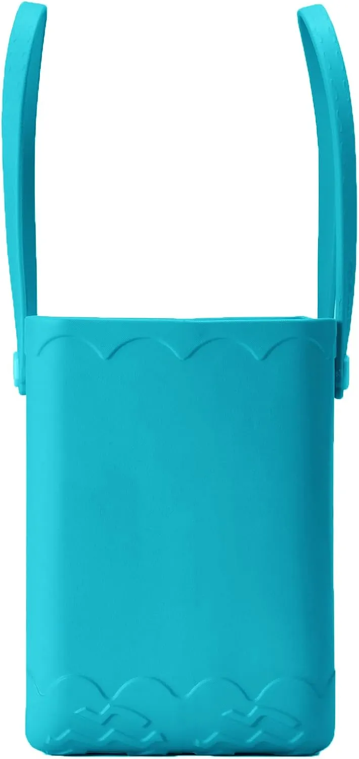 Rubber Beach Bag Waterproof Washable Tip-Proof Durable Tote Bag for Beach Boat Pool and Sports X Large Rubber Tote