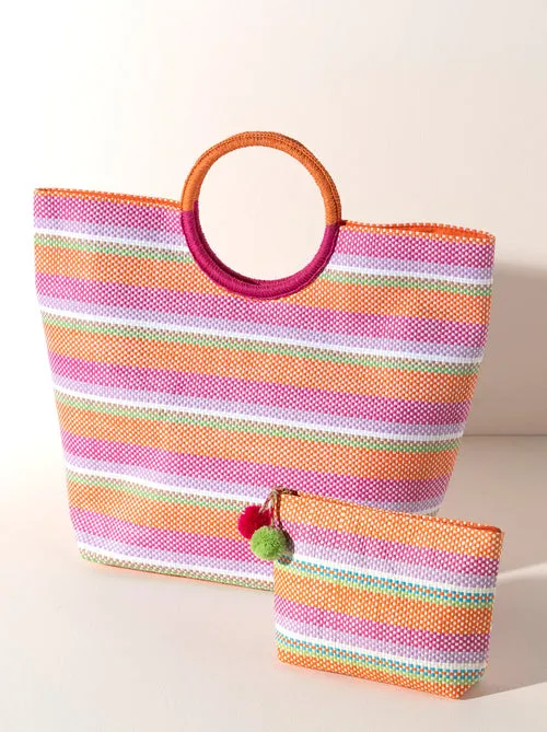 Shiraleah Pink Mattea Zip Pouch