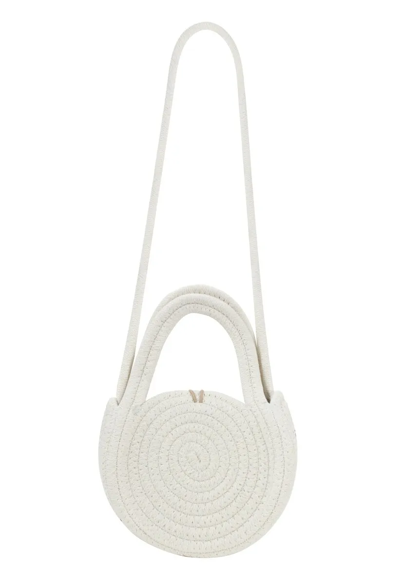 South Beach White Mini Rope Bag