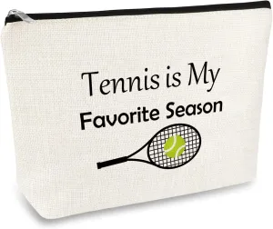 Tennis Lovers Tennis Gifts for Girl Women Makeup Cosmetic Bags Tennis Player Gifts Tennis Girl Gift Tennis Themed Gift Christmas Birthday Graduation Gift for Her Tennis Lovers Friends Travel Pouch