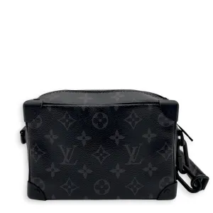 Trunk Crossbody Bag Black in Monogram Coated Canvas, Lacquered Metal hardware