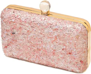 Women Evening Bag Rhinestone Clutch Bag Ladies Handbag With Detachable Chain Bridal Wedding Purse