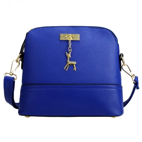Women Fashion Synthetic Leather Small Solid Handbag Cross Body Shoulder Bags